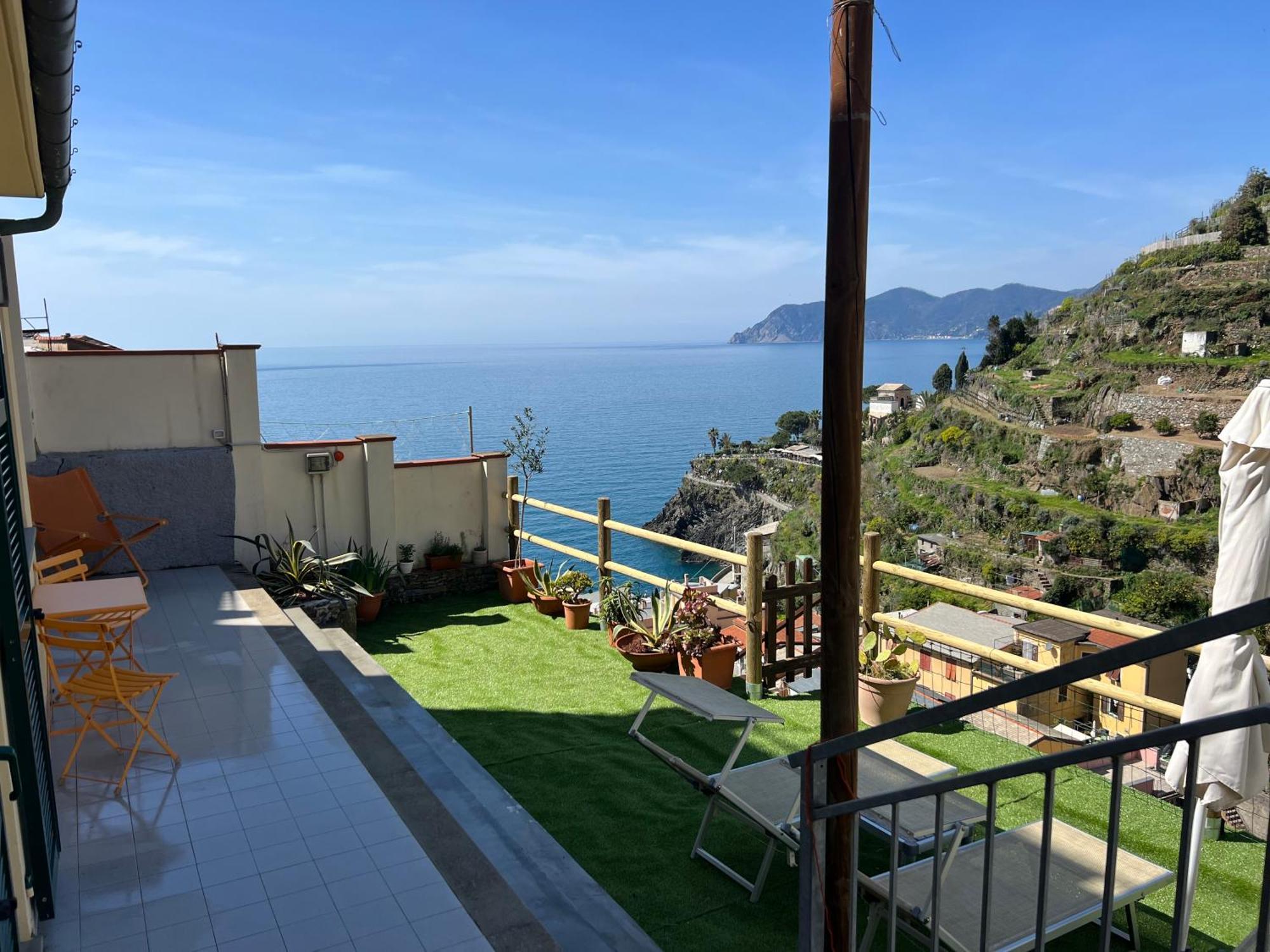 Orizzonti Apartments Manarola Bagian luar foto